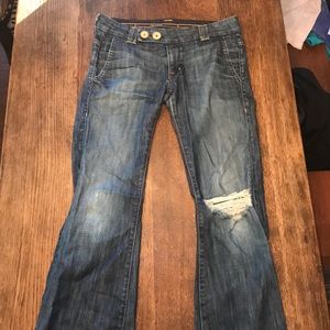 Slightly ripped jeans!